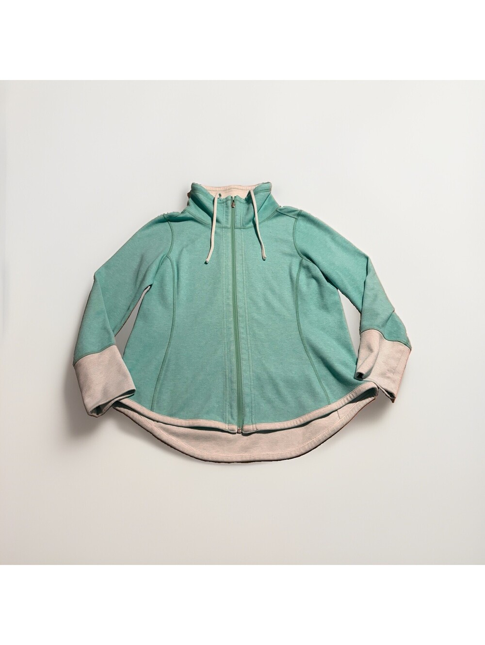 Tommy Bahama Jacket Womens Medium Blue Teal Mint Full Zip Long Sleeve
